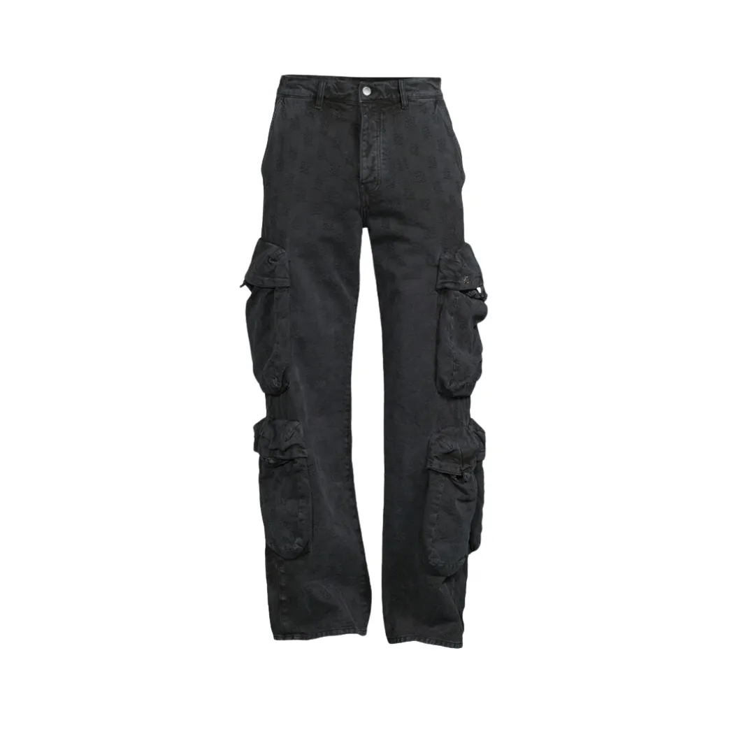 Amiri MA Paisley Utility Cargo Pants Black