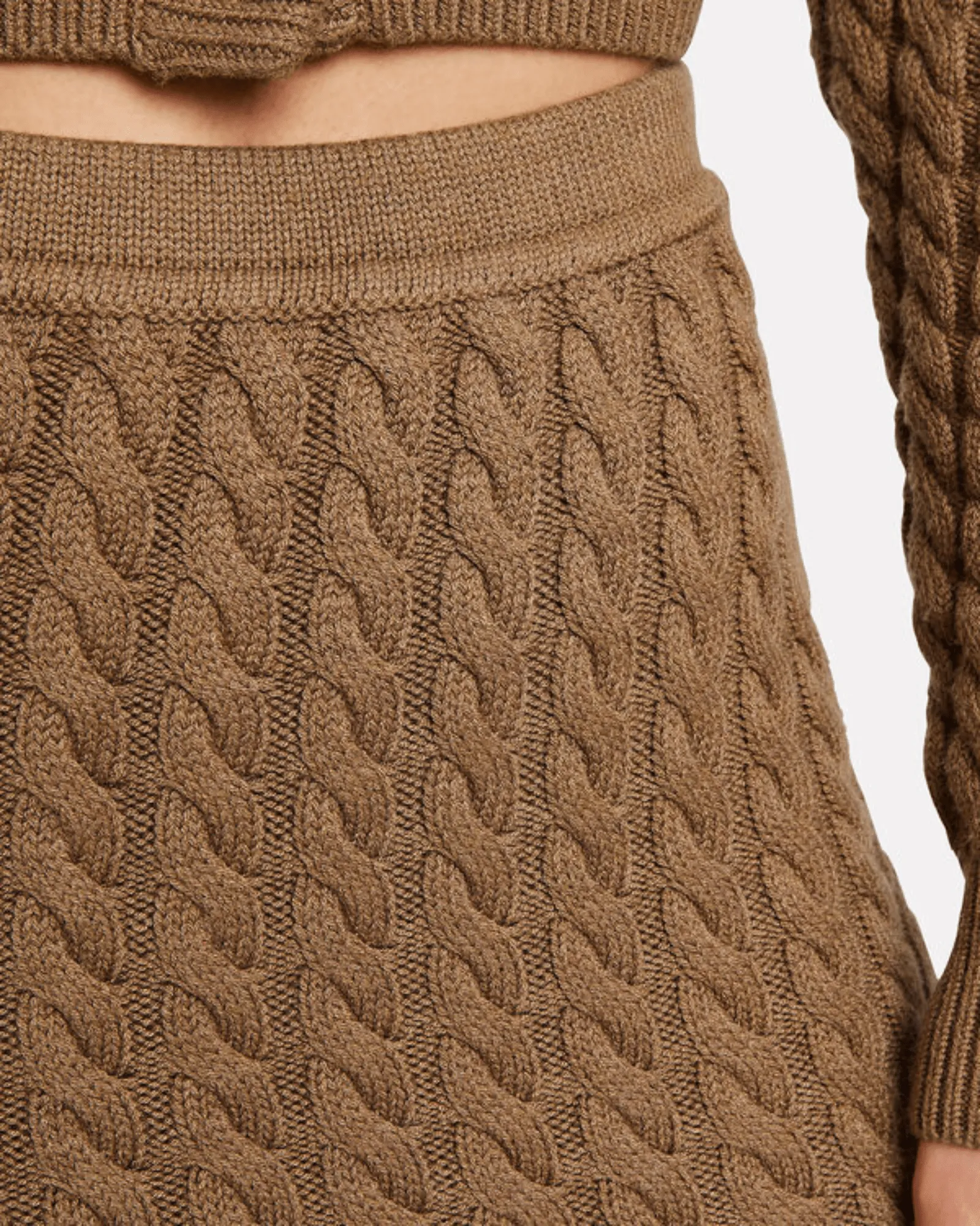Ashley Cable Knit Tube Skirt