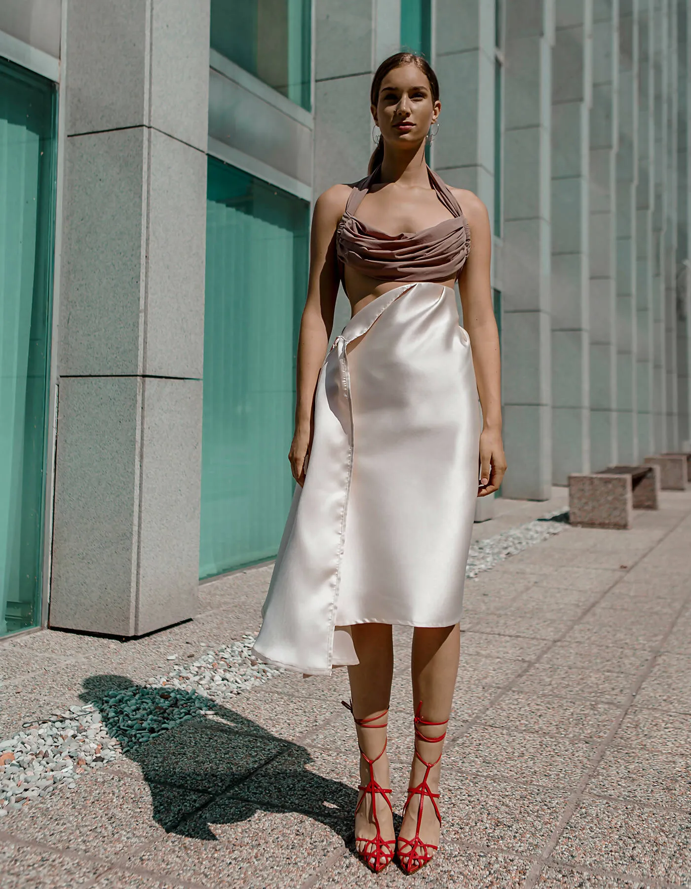 Bell Midi Asymmetrical Skirt