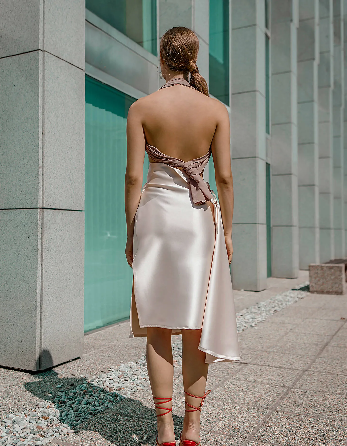 Bell Midi Asymmetrical Skirt
