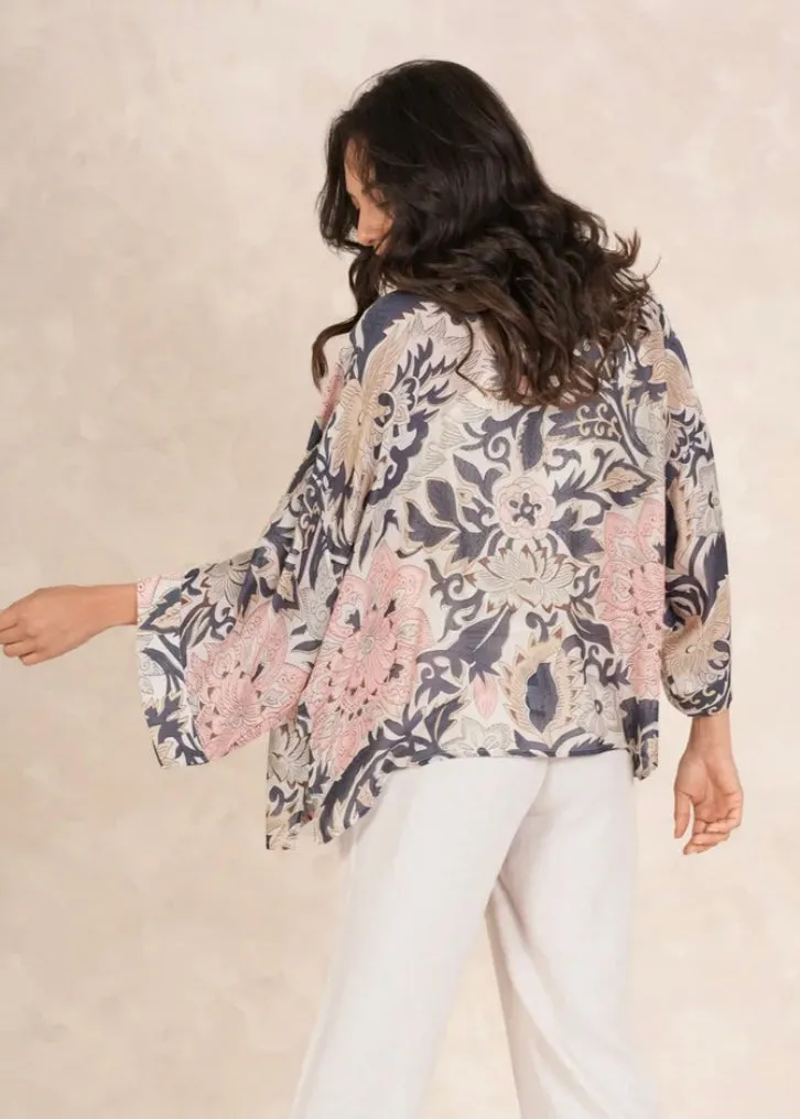 Block Kimono - Taupe