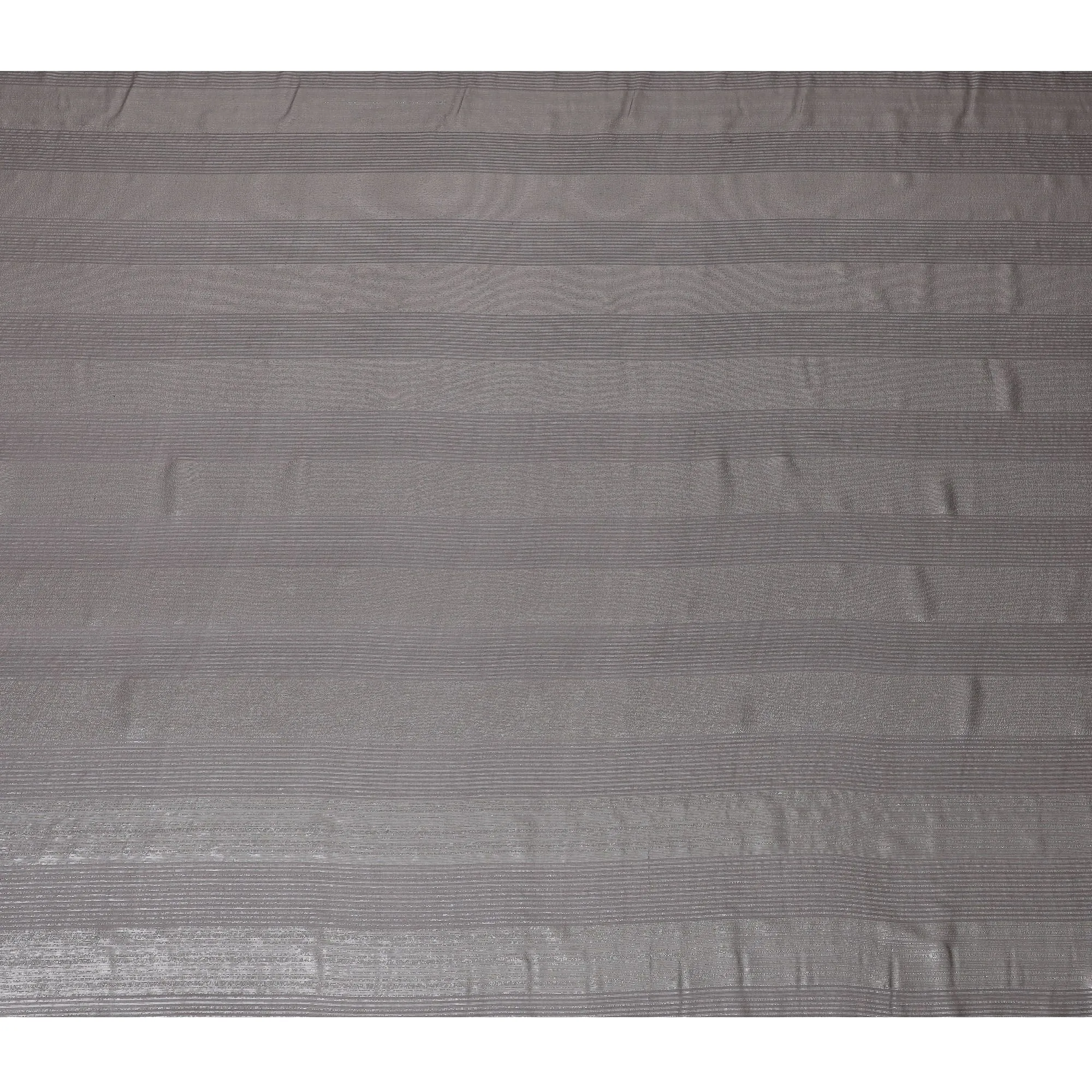 Brown Silk Chiffon Fabric with Metallic Lurex - 110cm Width, South Korean Elegance, Buy Online by Meter-D18164