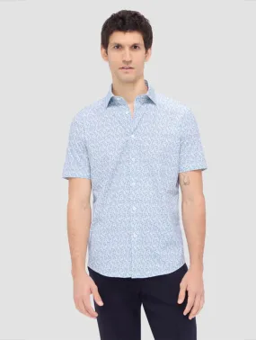 Bugatchi Ooohcotton Miles Short Sleeve Sport Shirt - Mint