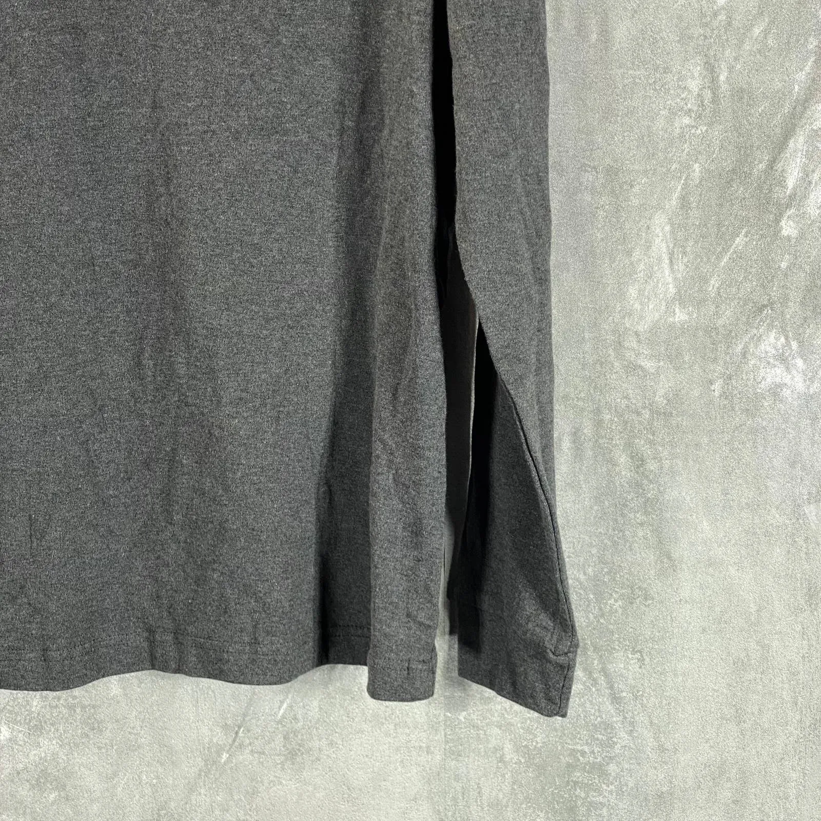CLUB ROOM Men's Charcoal Solid Turtleneck Long-Sleeve Pullover T-Shirt SZ S
