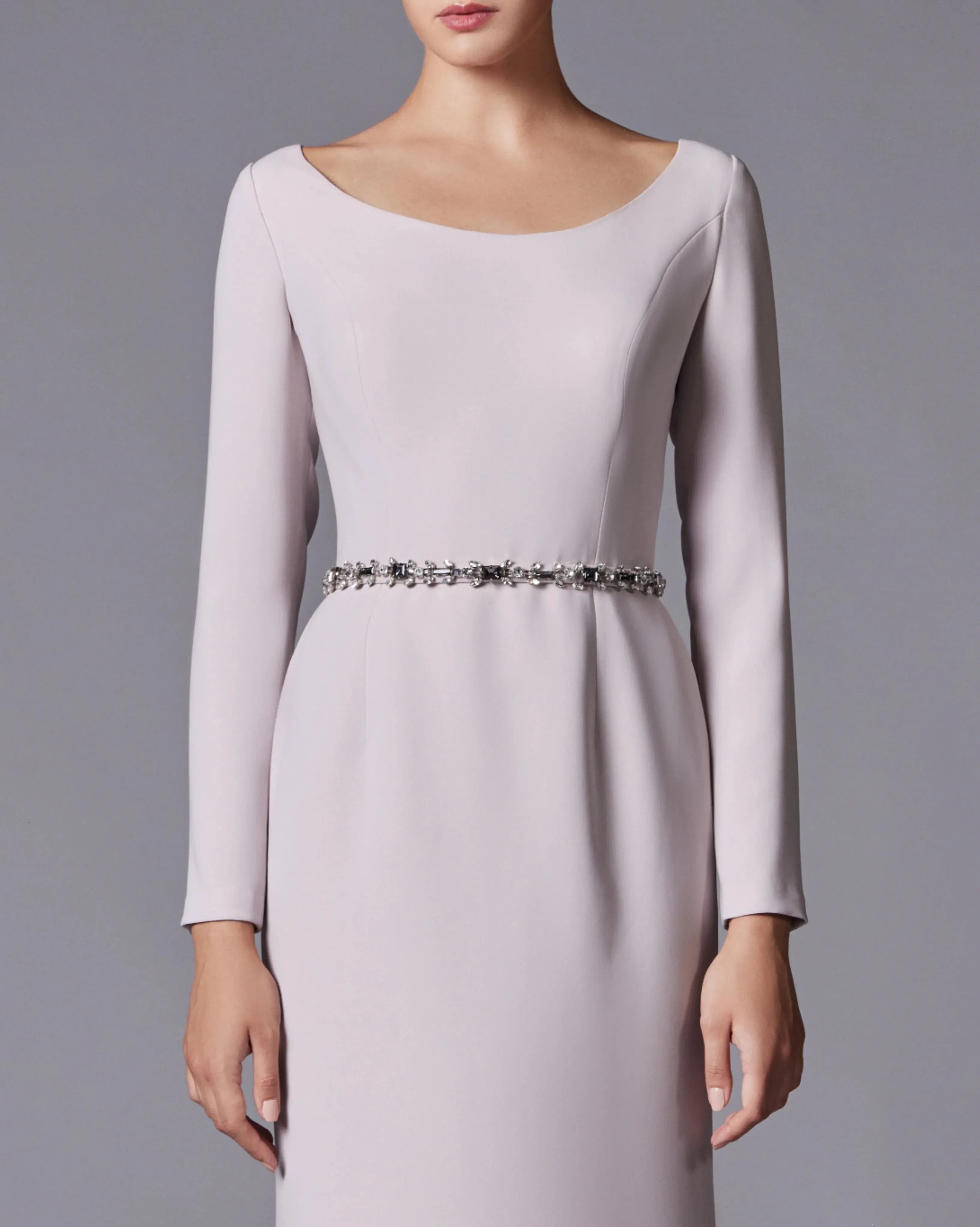 Crystal Studded Full Cape & Dress