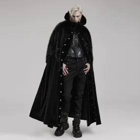 Darkened Desires Fur Collar Cape