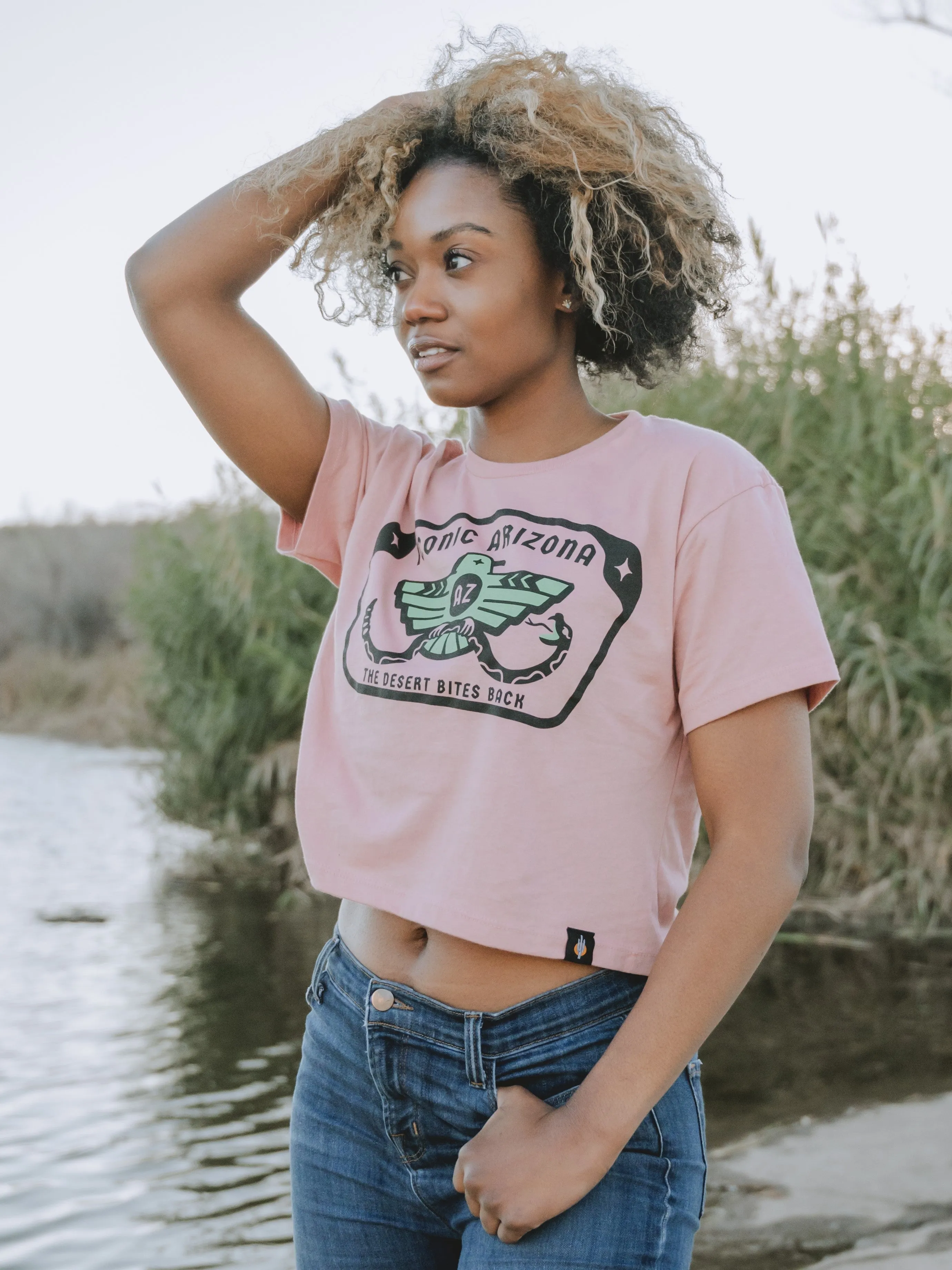 Desert Bites Ladies Crop Tee - Final Sale