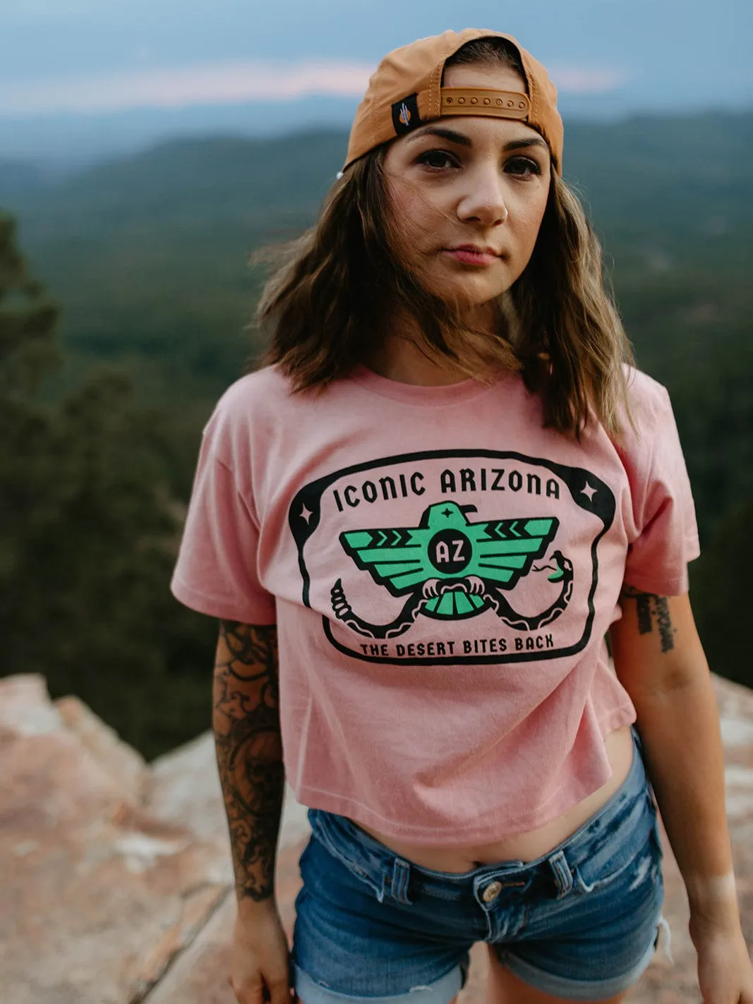 Desert Bites Ladies Crop Tee - Final Sale
