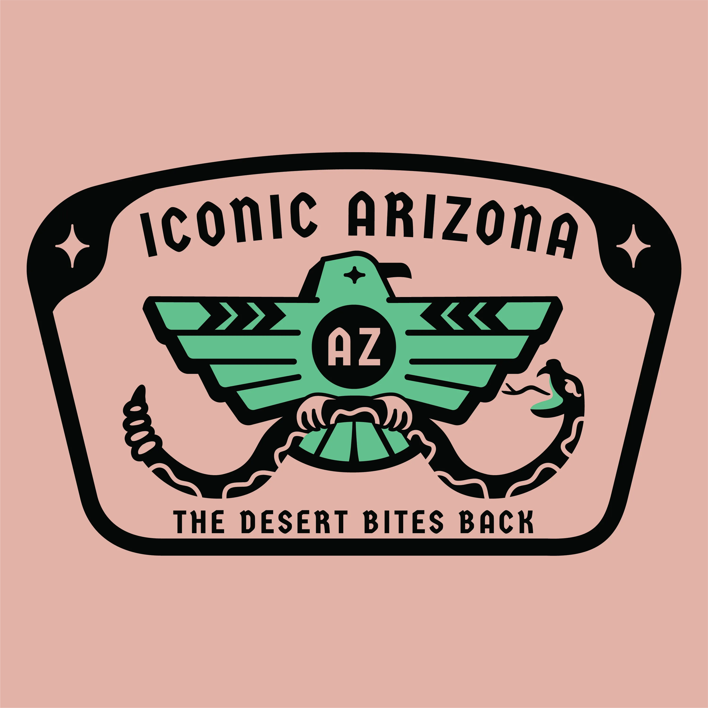 Desert Bites Ladies Crop Tee - Final Sale