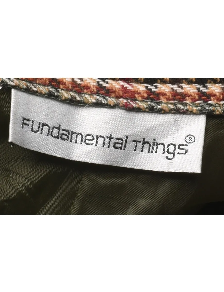 Dogtooth Multi-Colour Tapered-Fit Trousers - W31 L31