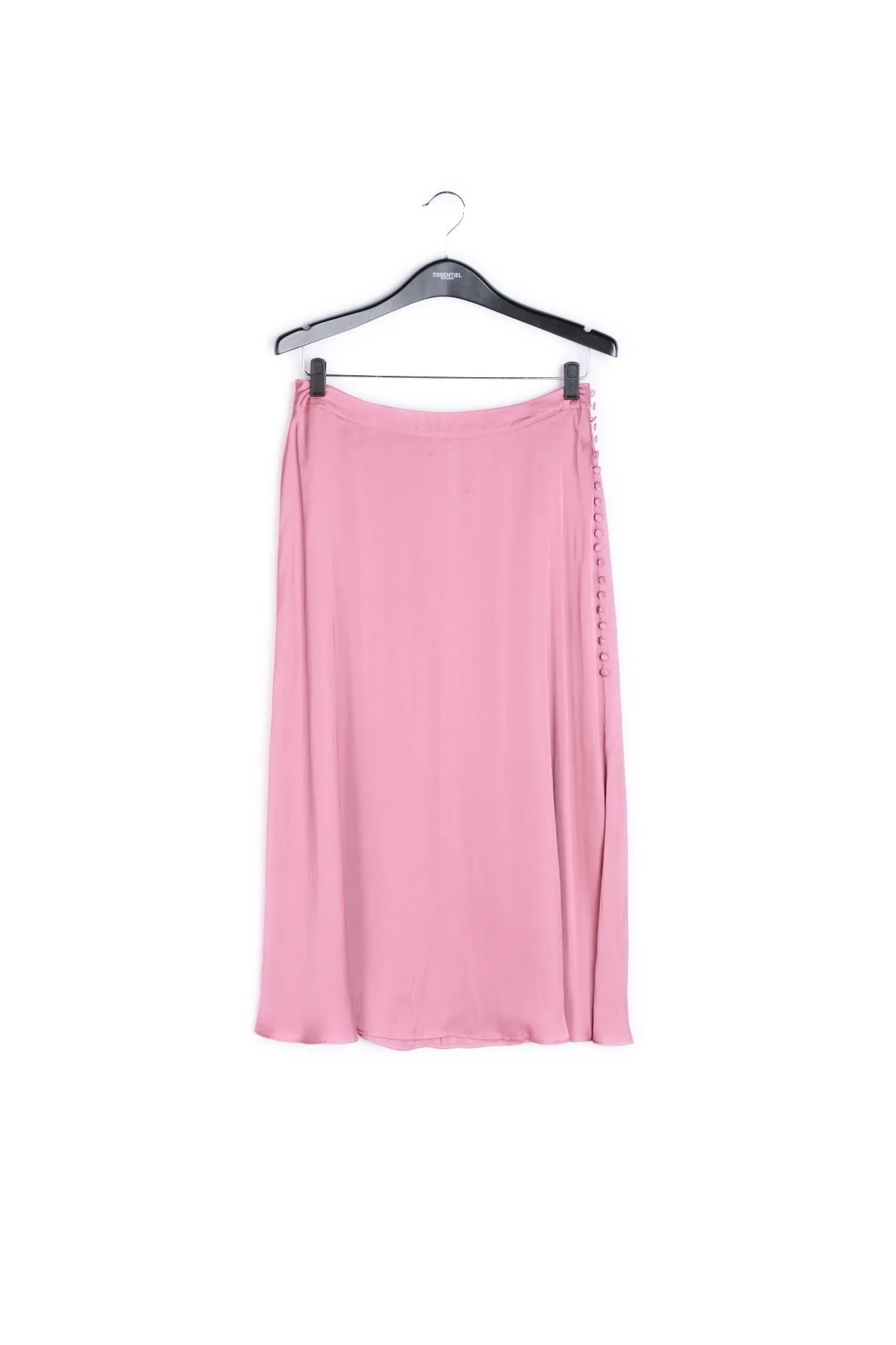 Dusty pink midi skirt