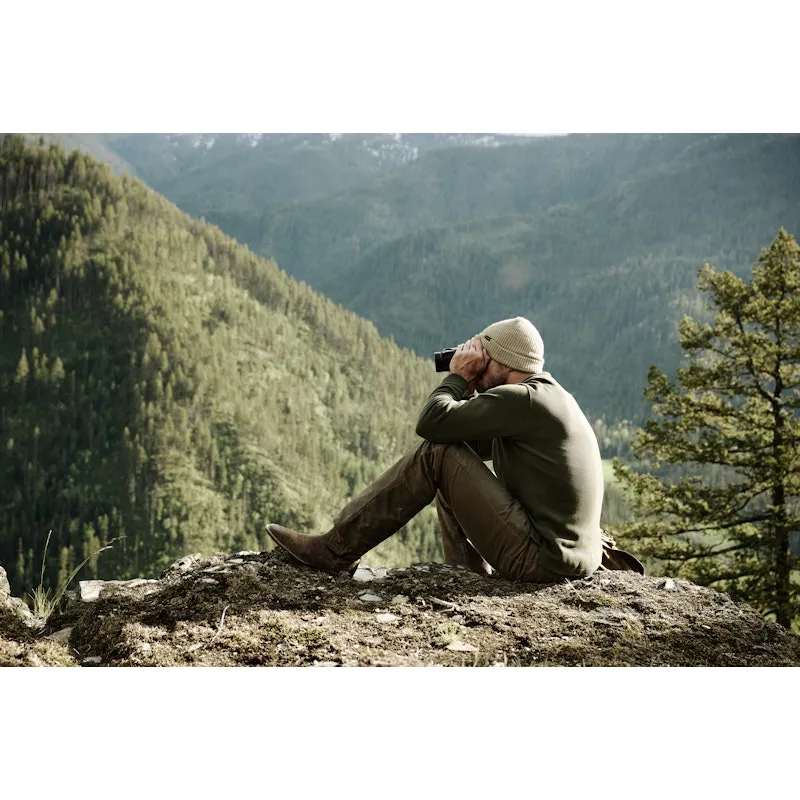 Filson Waffle Knit Henley - Mossy Rock