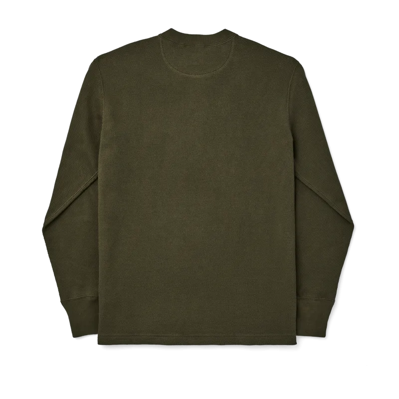 Filson Waffle Knit Henley - Mossy Rock