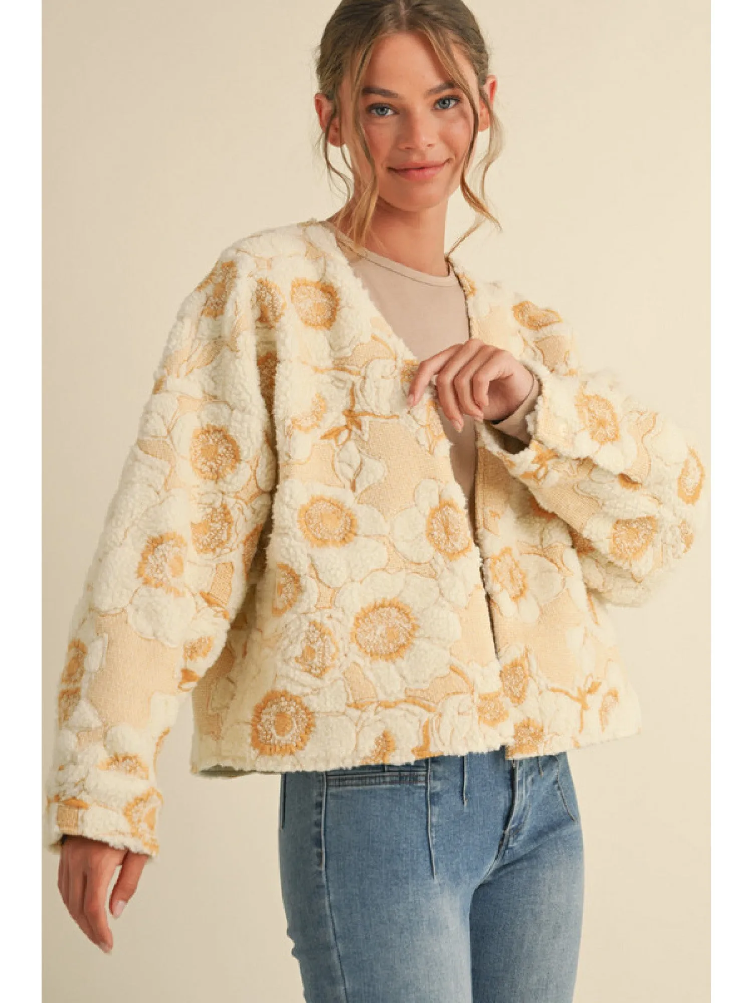 Floral Cropped Jacket