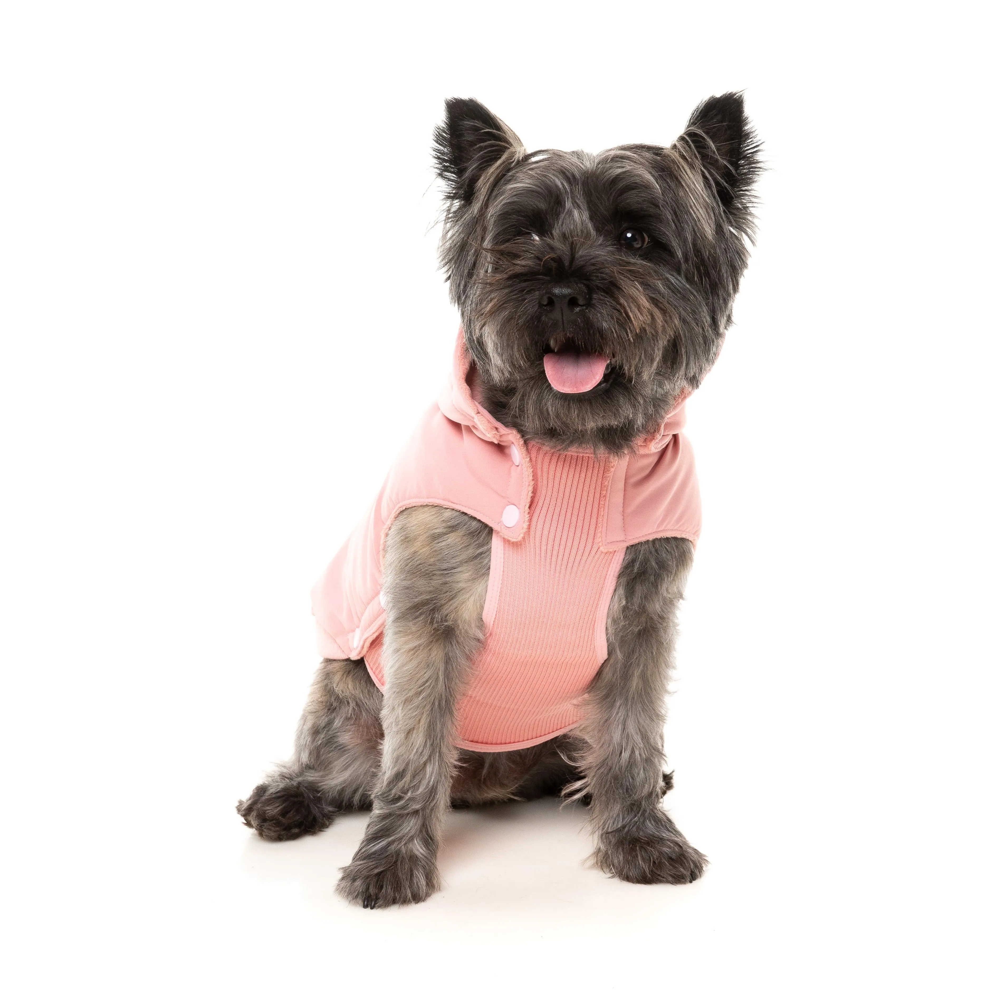 FuzzYard Dog Apparel Essential Padded Hooded Jacket Pink Size 7