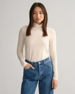 Gant Apparel Womens SLIM LS TURTLENECK 116/LINEN