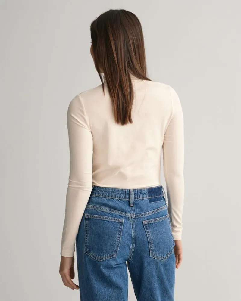 Gant Apparel Womens SLIM LS TURTLENECK 116/LINEN