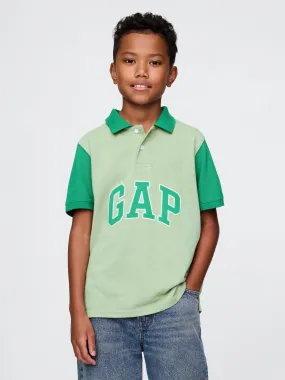 Gap Logo Colorblock Pique Polo Shirt