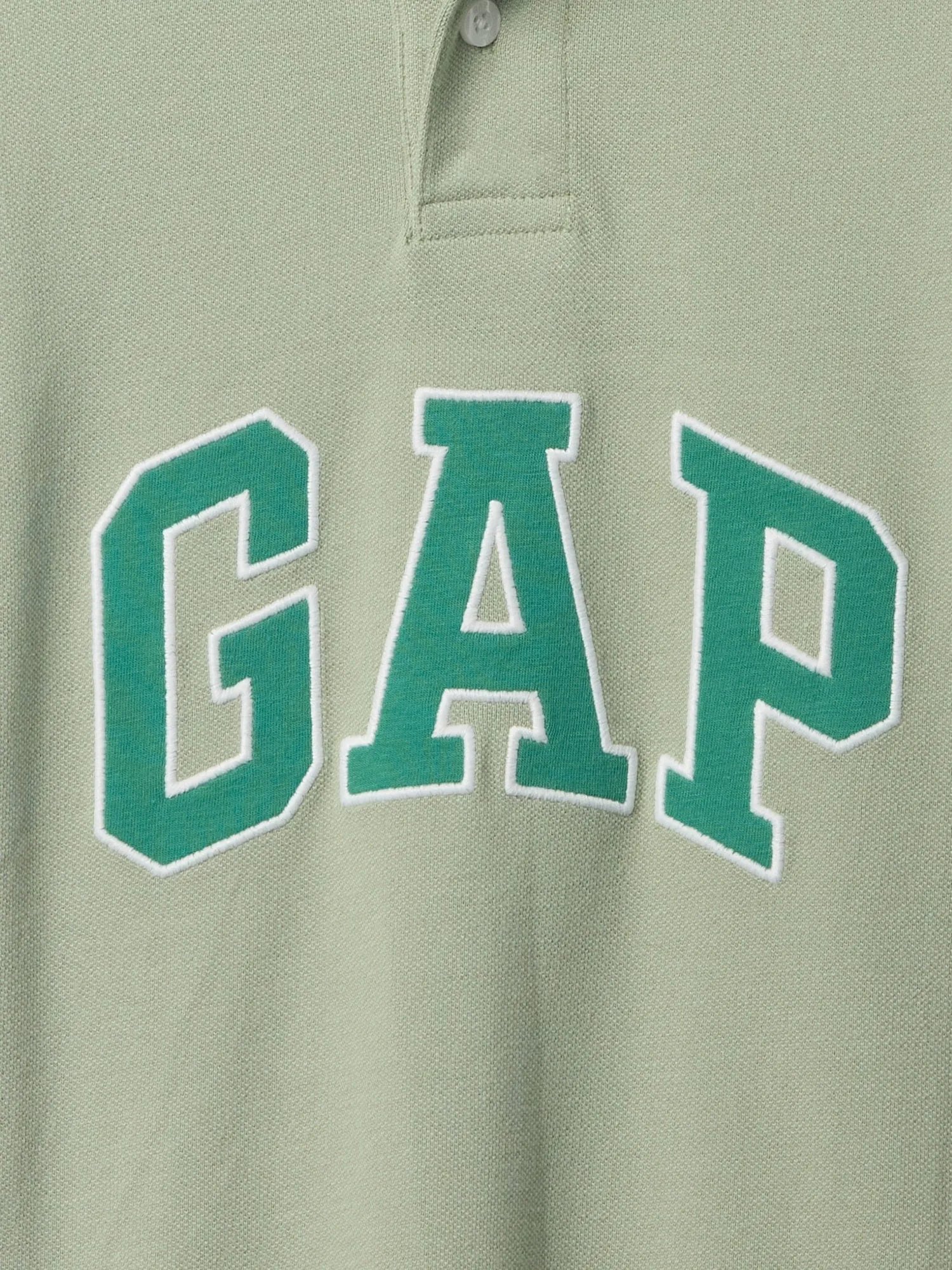 Gap Logo Colorblock Pique Polo Shirt
