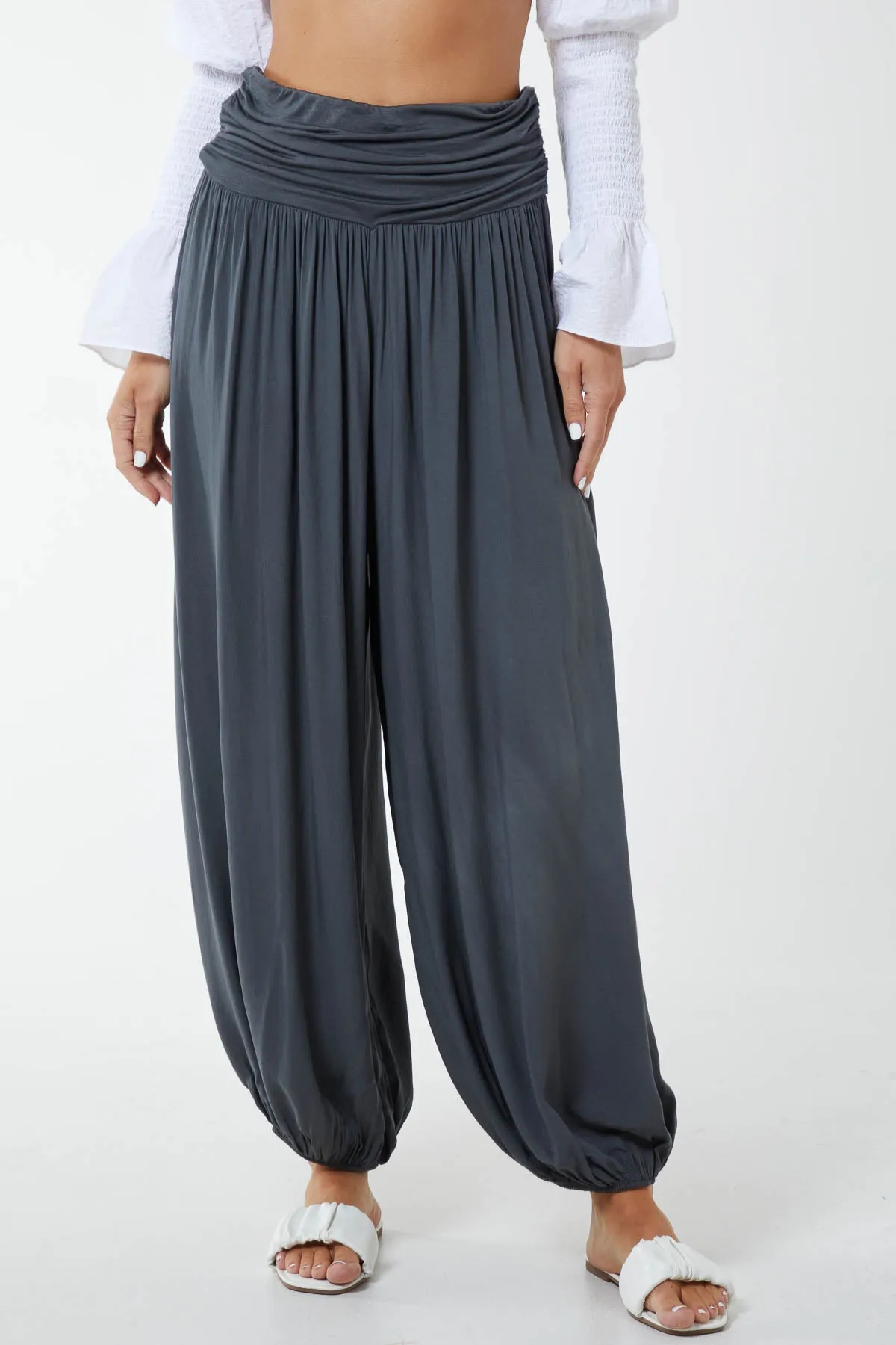 Harem Jersey Waistband Trousers