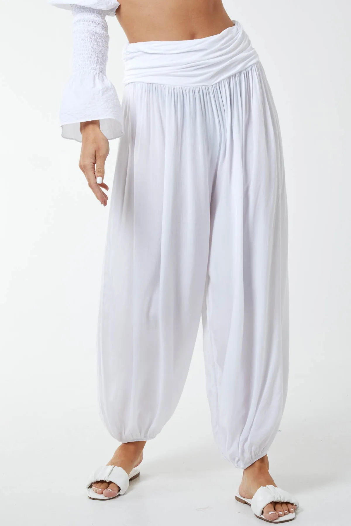 Harem Jersey Waistband Trousers