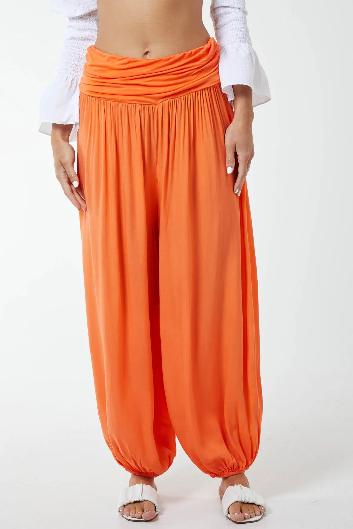 Harem Jersey Waistband Trousers
