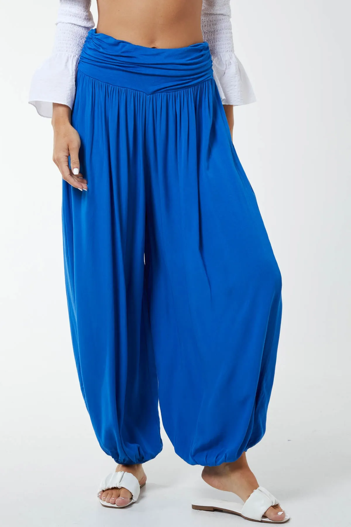 Harem Jersey Waistband Trousers