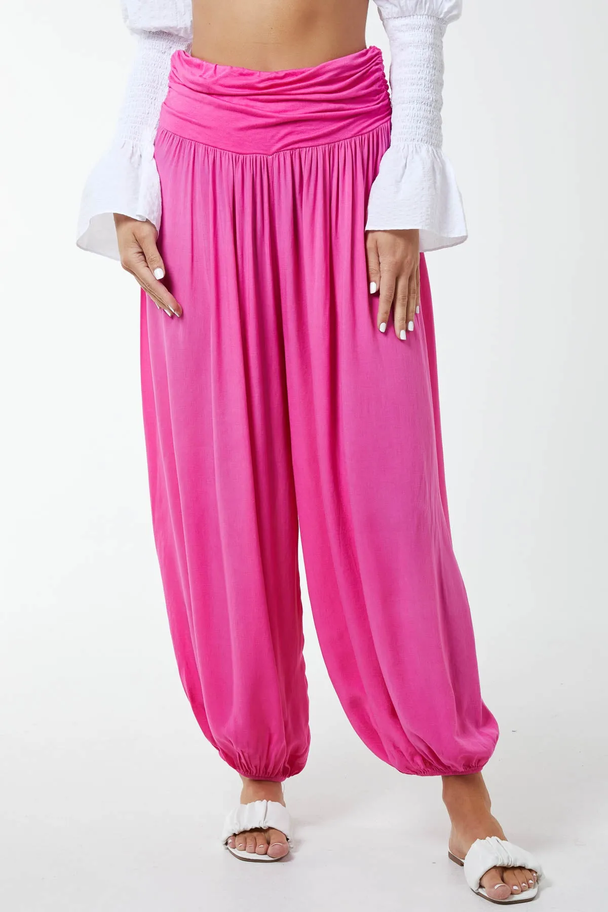 Harem Jersey Waistband Trousers