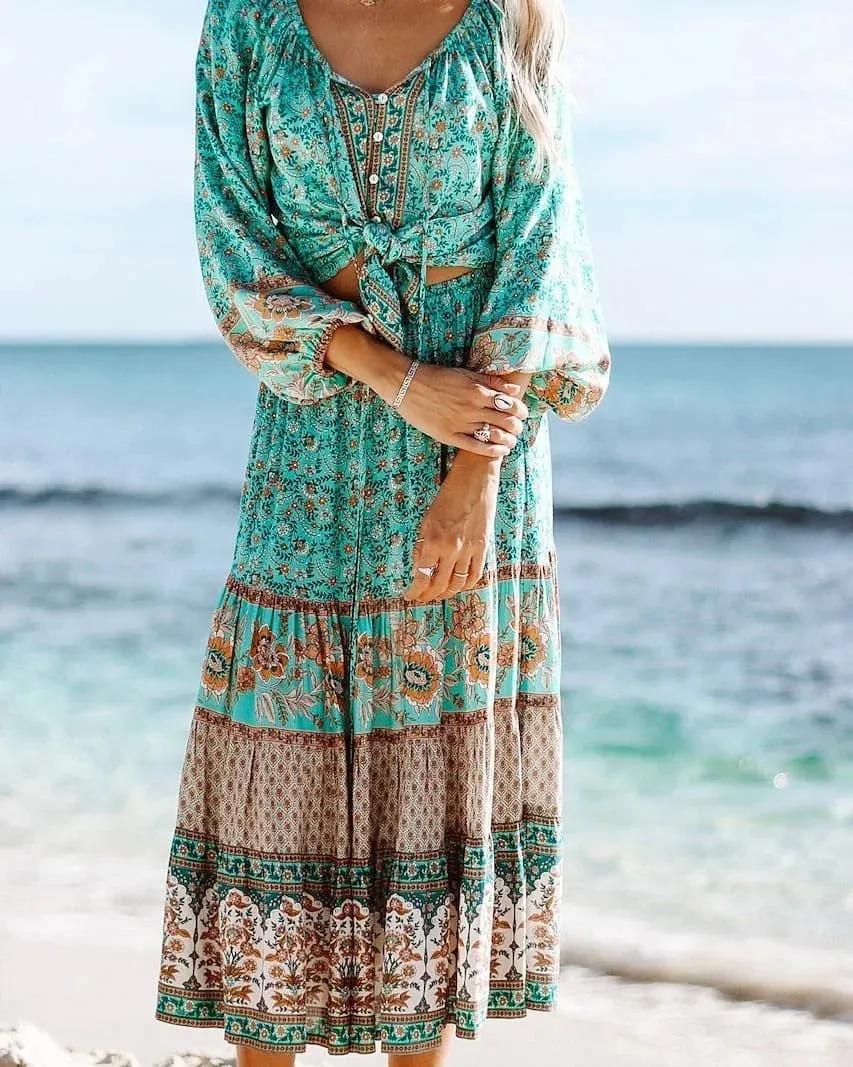 Into the Sun Bohemian Floral Print