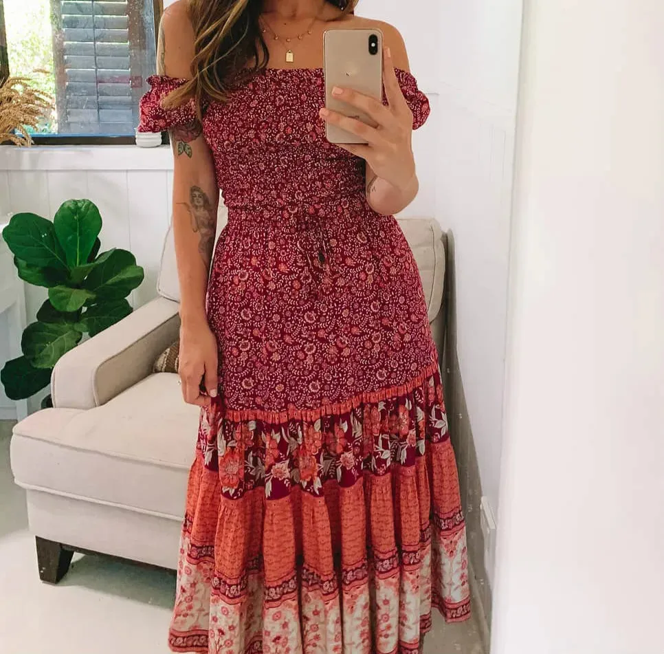 Into the Sun Bohemian Floral Print