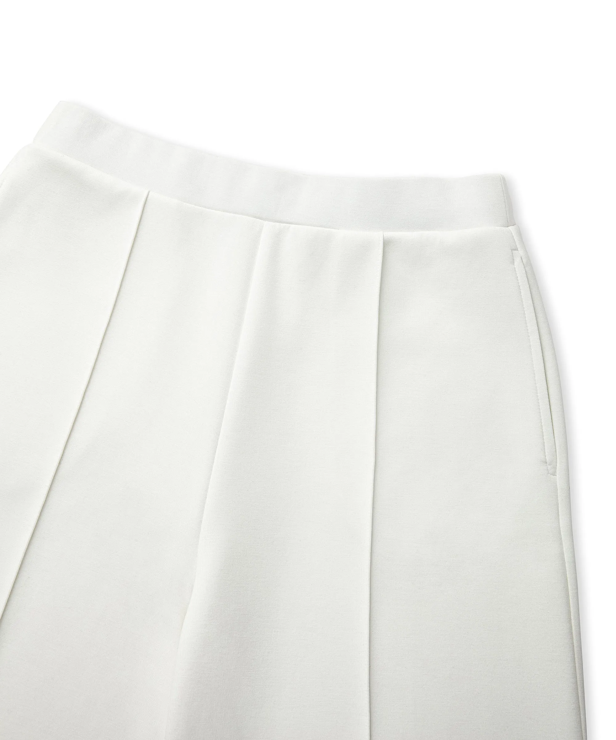 Ipekyol Ribbed Wide Leg Fit Trousers Ecru