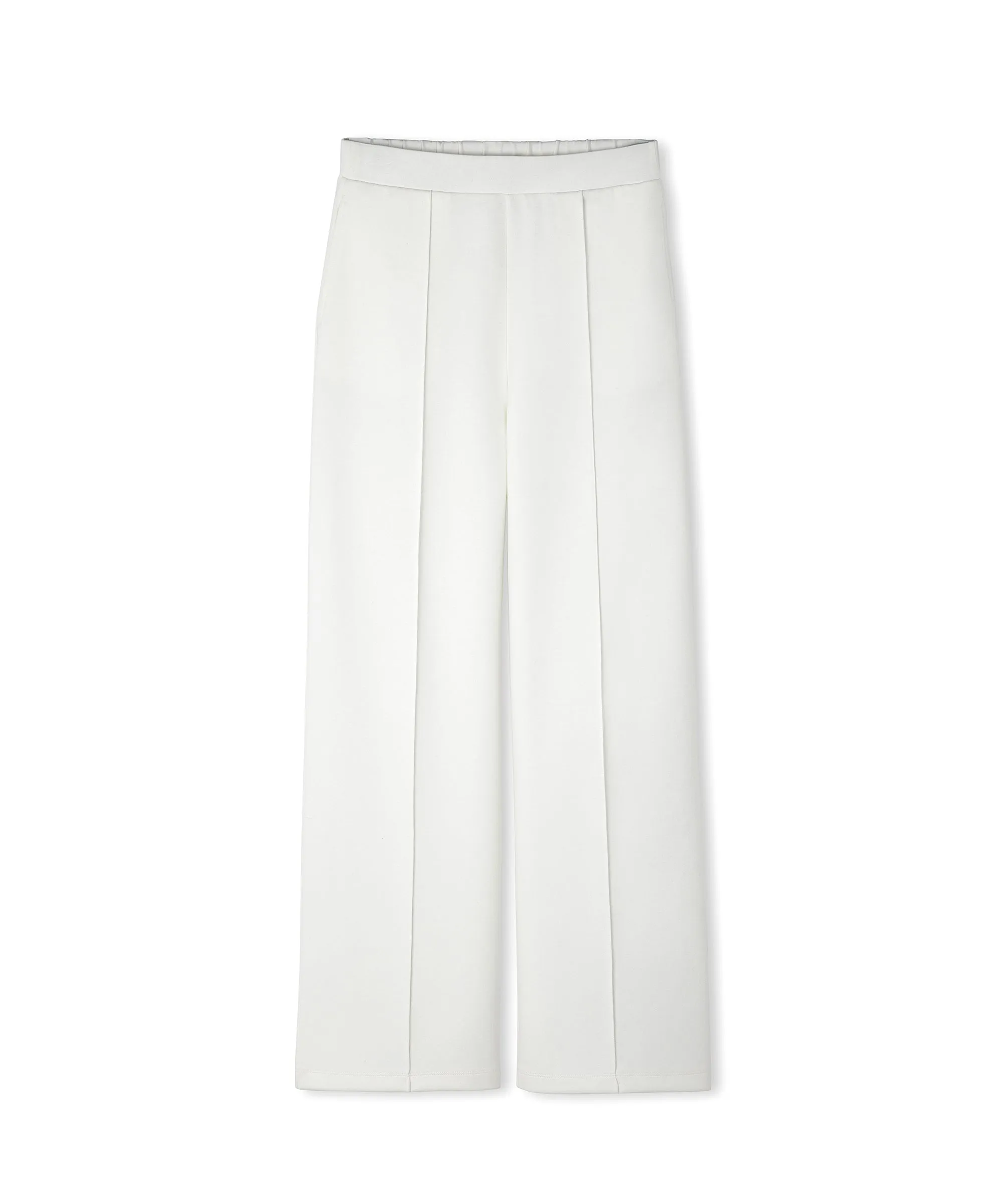 Ipekyol Ribbed Wide Leg Fit Trousers Ecru