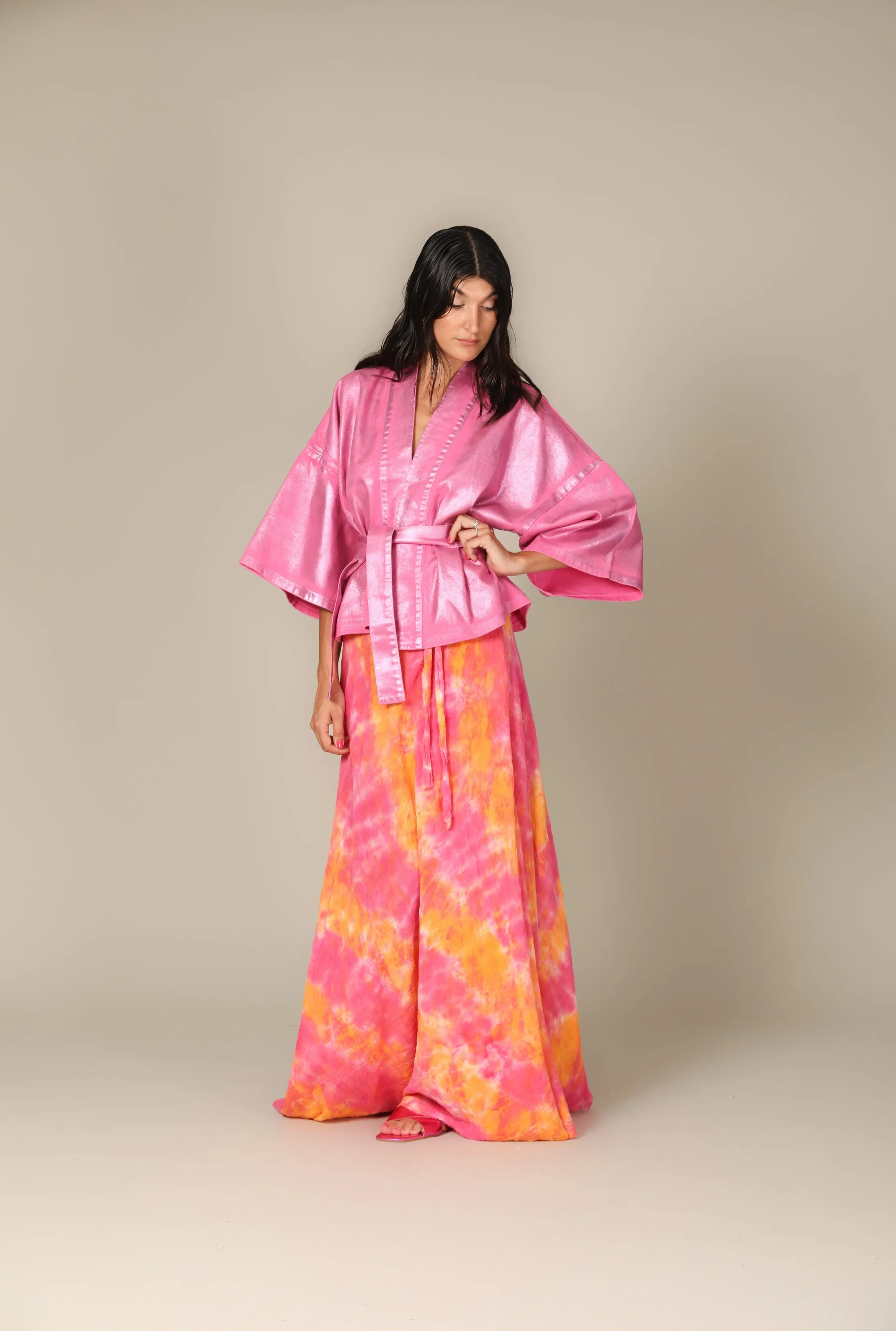 Iridescent Denim Kimono