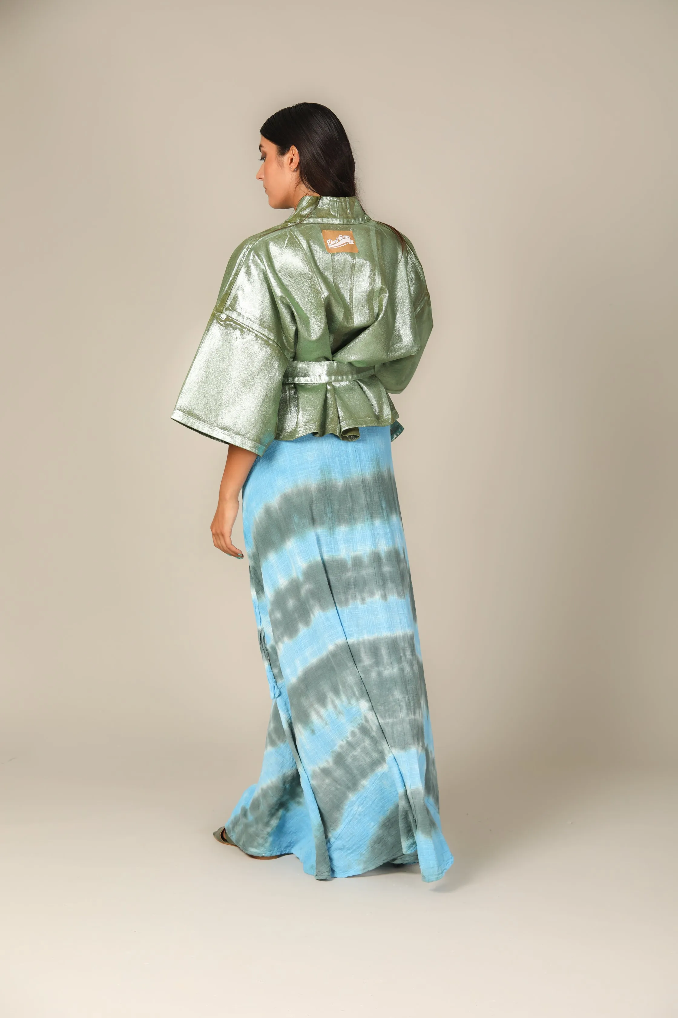 Iridescent Denim Kimono