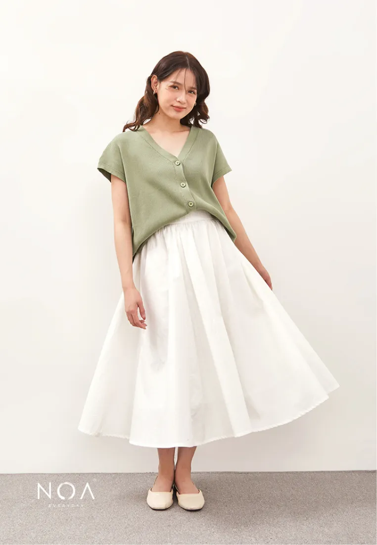 KAZUNA Midi Skirt - White