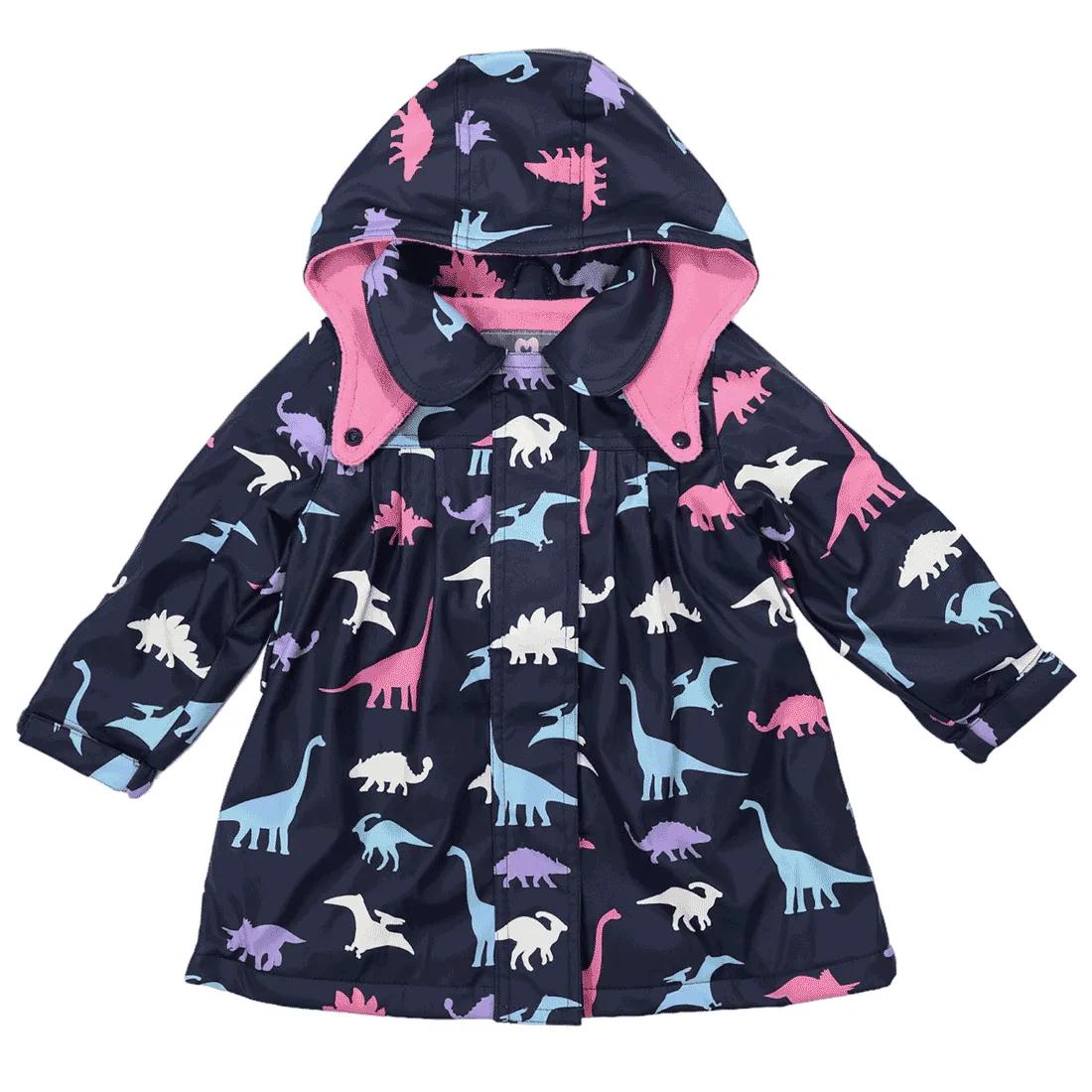 Korango Dinosaur Colour Change Rain Jacket Navy