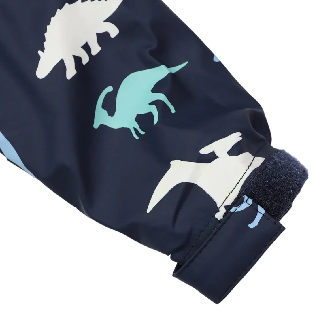 Korango Dinosaur Colour Change Rain Jacket Navy
