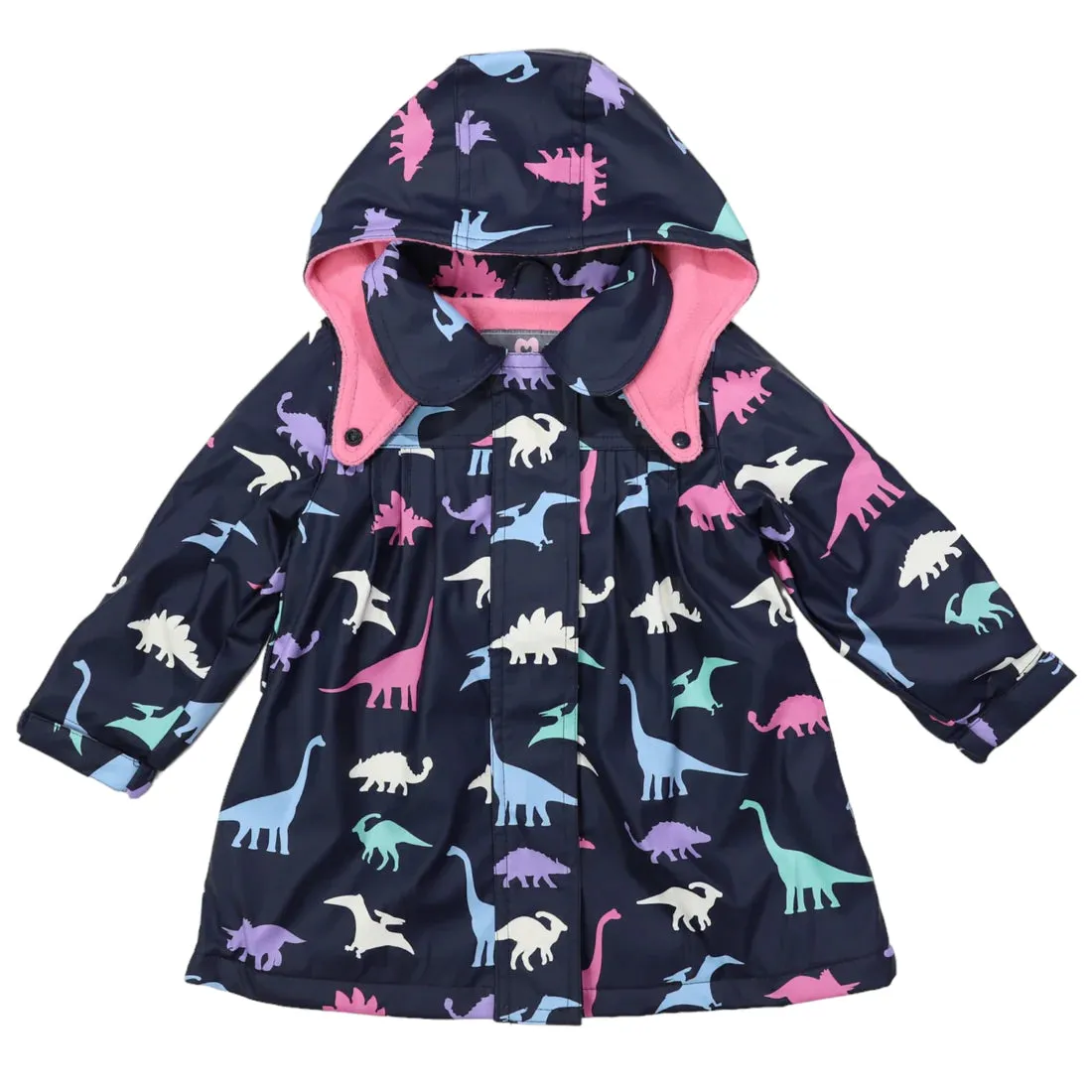 Korango Dinosaur Colour Change Rain Jacket Navy