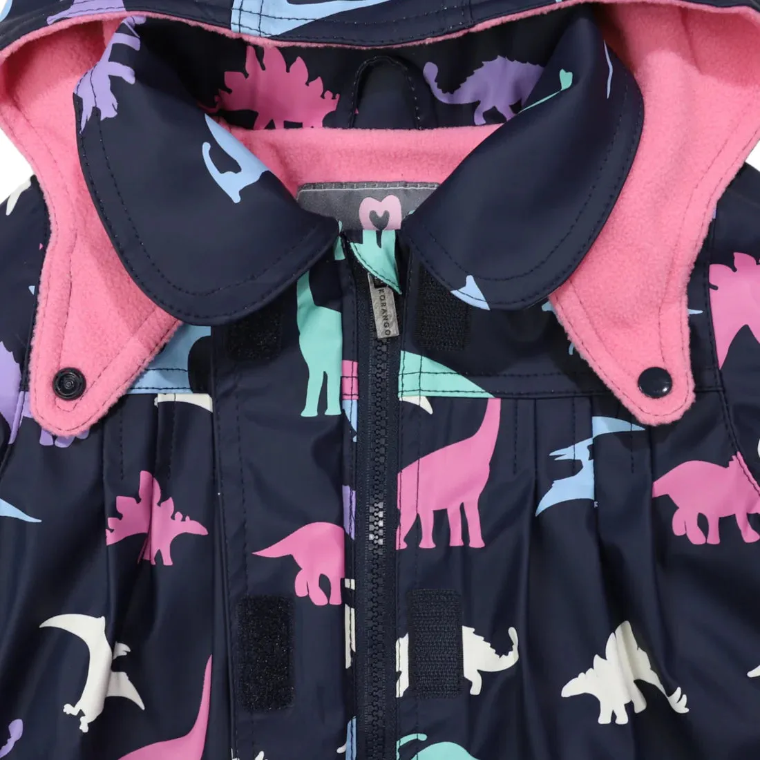 Korango Dinosaur Colour Change Rain Jacket Navy