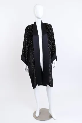 Lamé Burnout Kimono Jacket