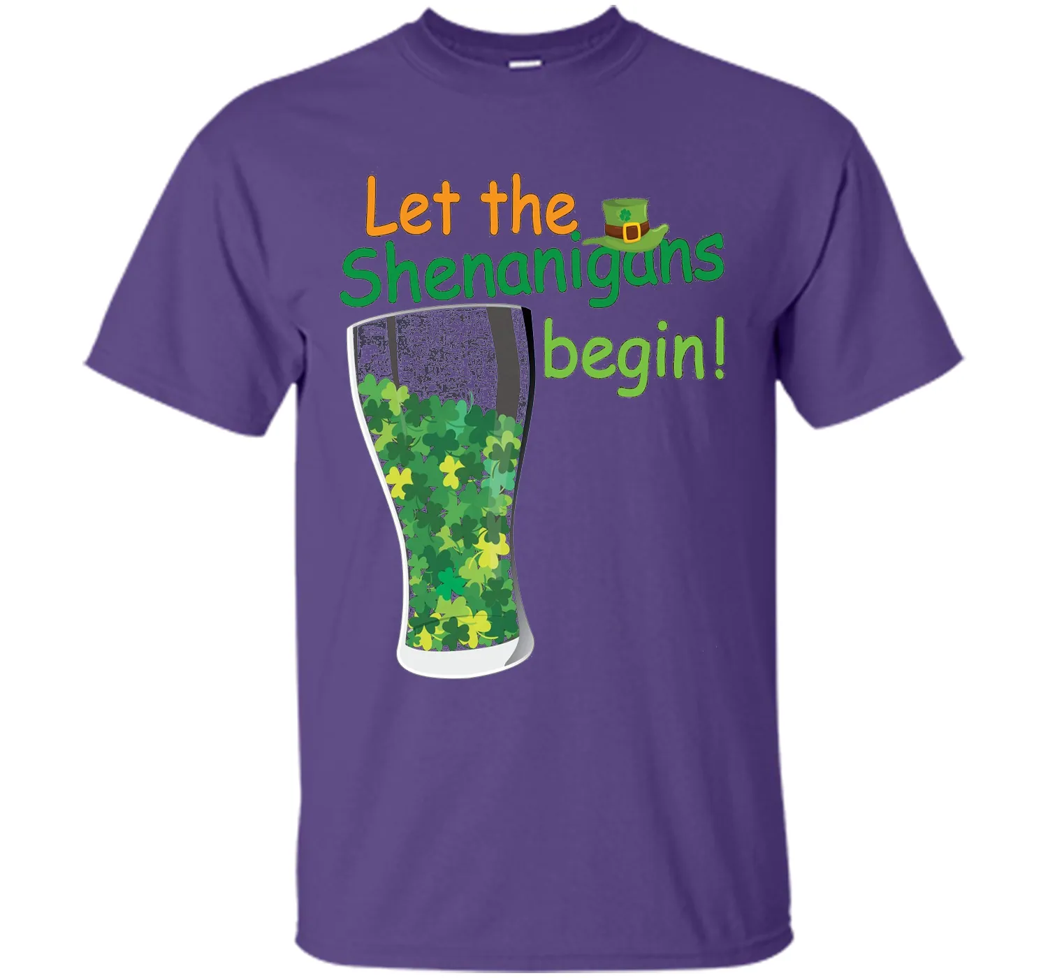 Let The Shenanigans Begin St Patricks Day T-Shirt Shamrocks