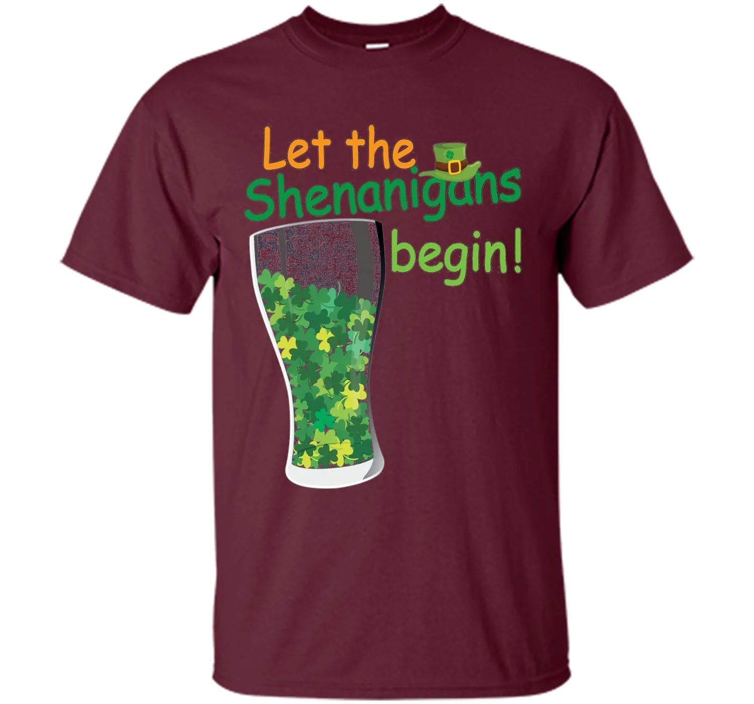 Let The Shenanigans Begin St Patricks Day T-Shirt Shamrocks