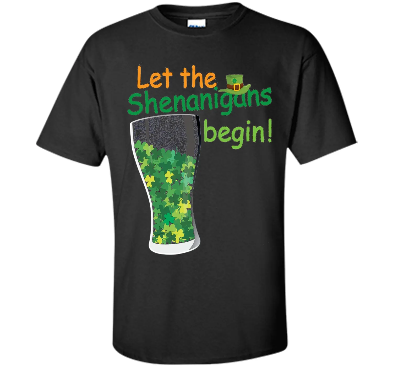Let The Shenanigans Begin St Patricks Day T-Shirt Shamrocks