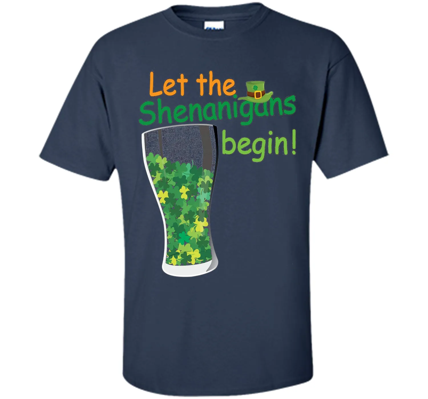 Let The Shenanigans Begin St Patricks Day T-Shirt Shamrocks