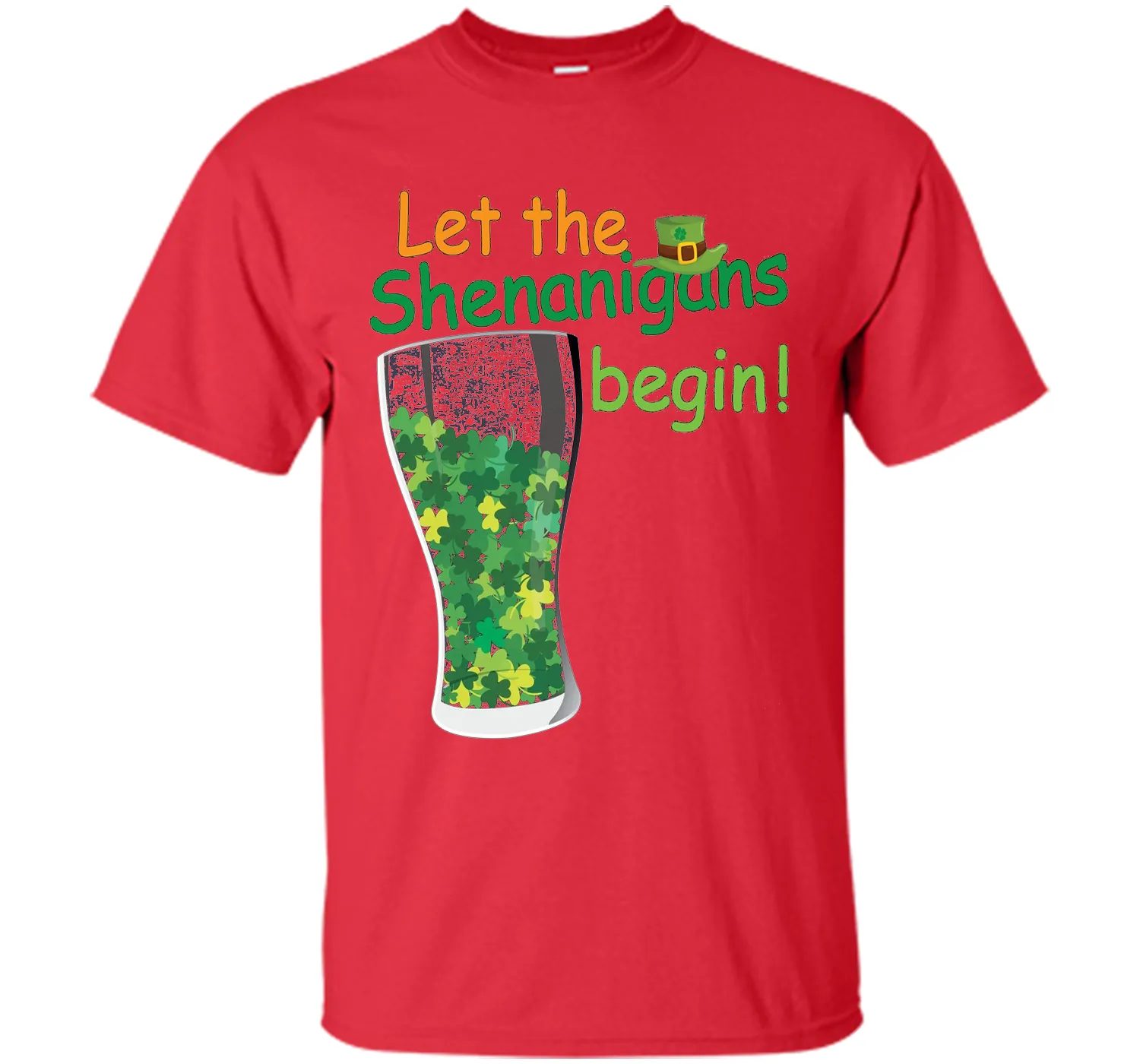 Let The Shenanigans Begin St Patricks Day T-Shirt Shamrocks