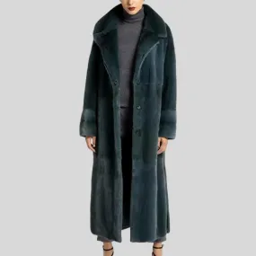Long  Genuine Mink Fur Jacket