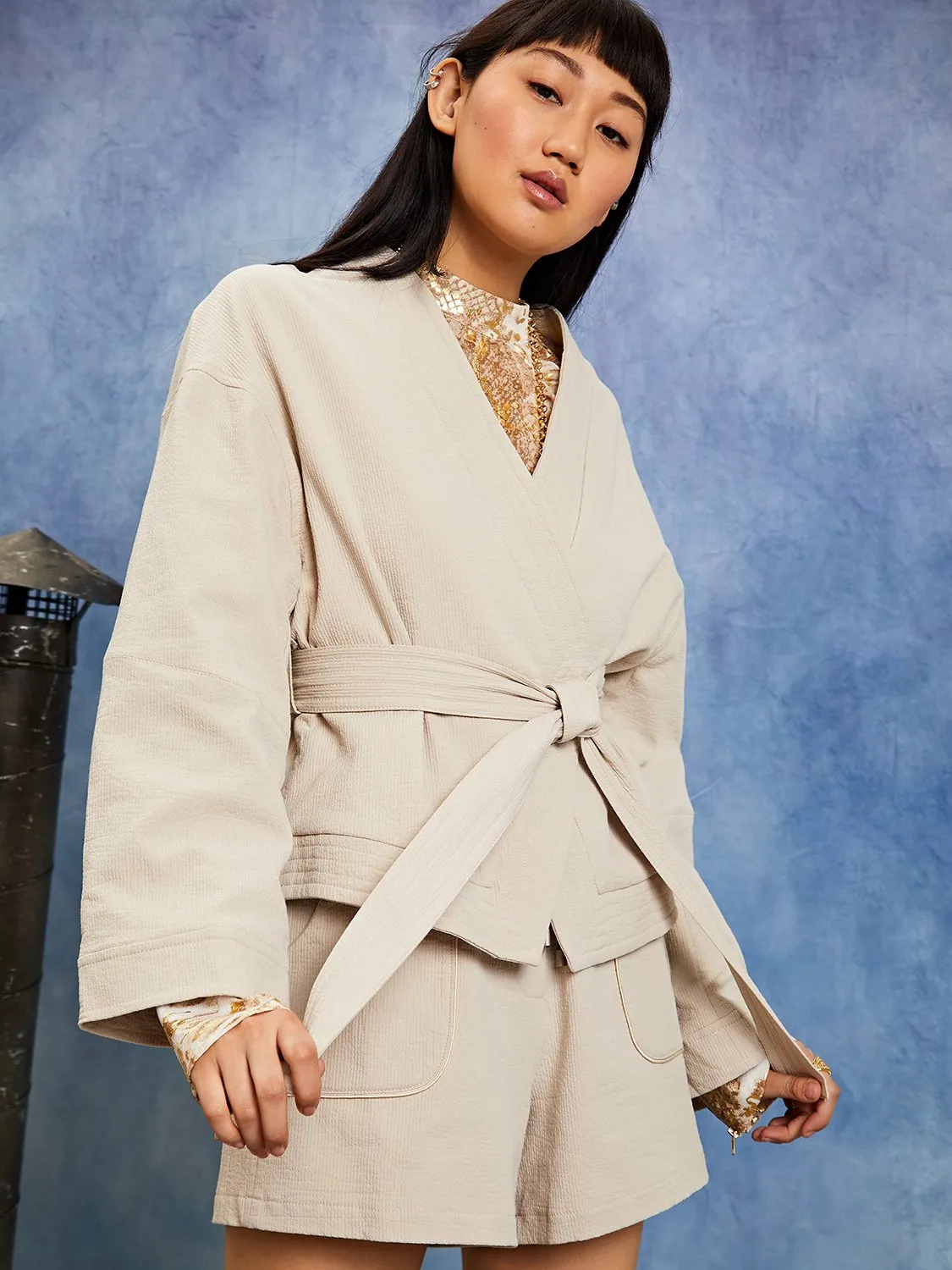 <b> Ghospell </b>  Kick Kimono Jacket