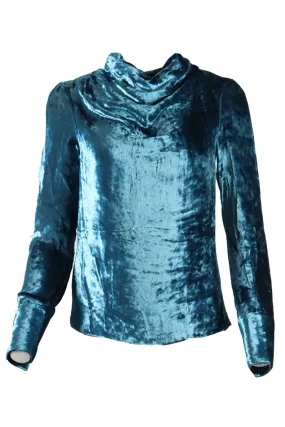 MAISON MARGIELA VELVET TURTLENECK TOP IT 38 UK 6