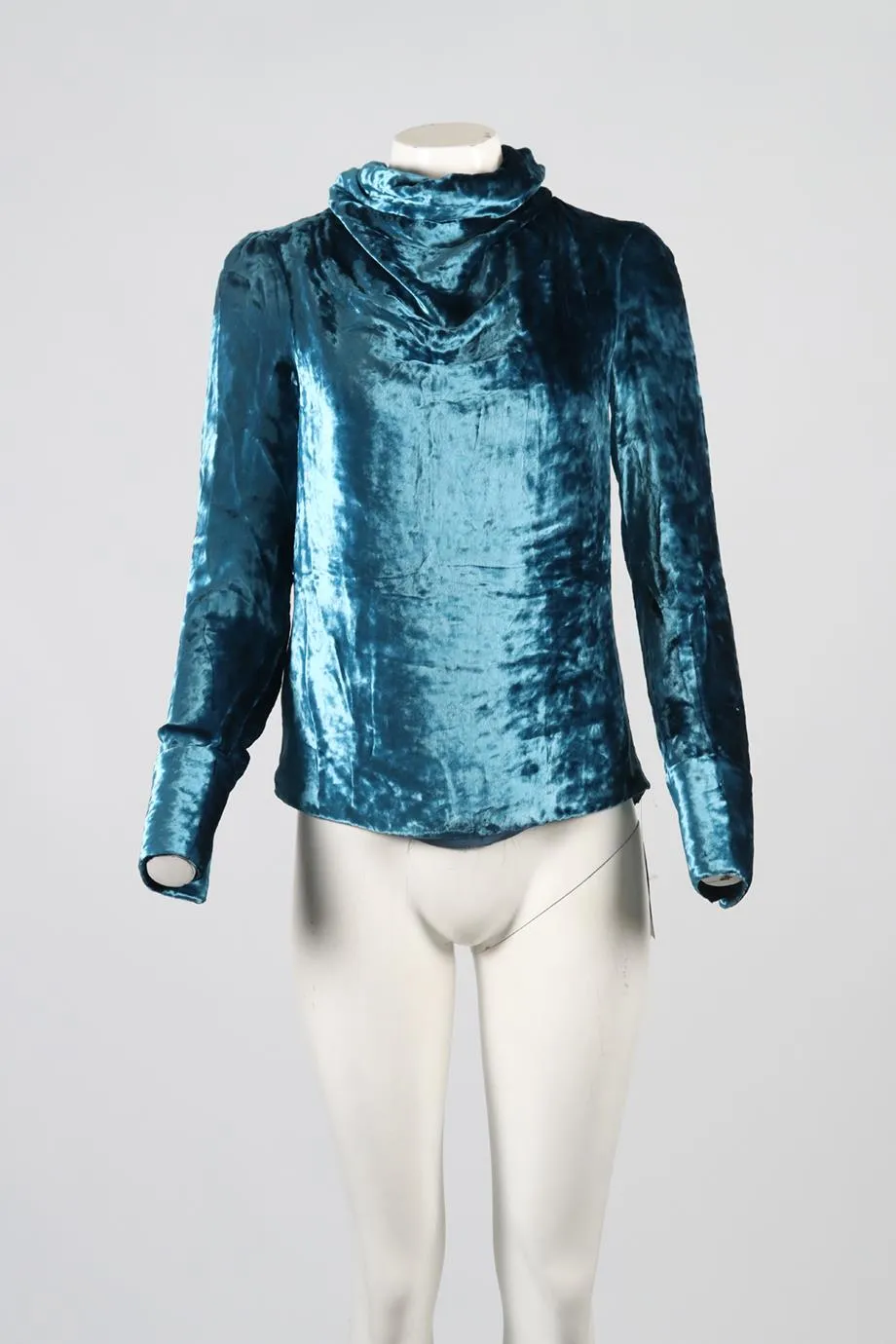MAISON MARGIELA VELVET TURTLENECK TOP IT 38 UK 6
