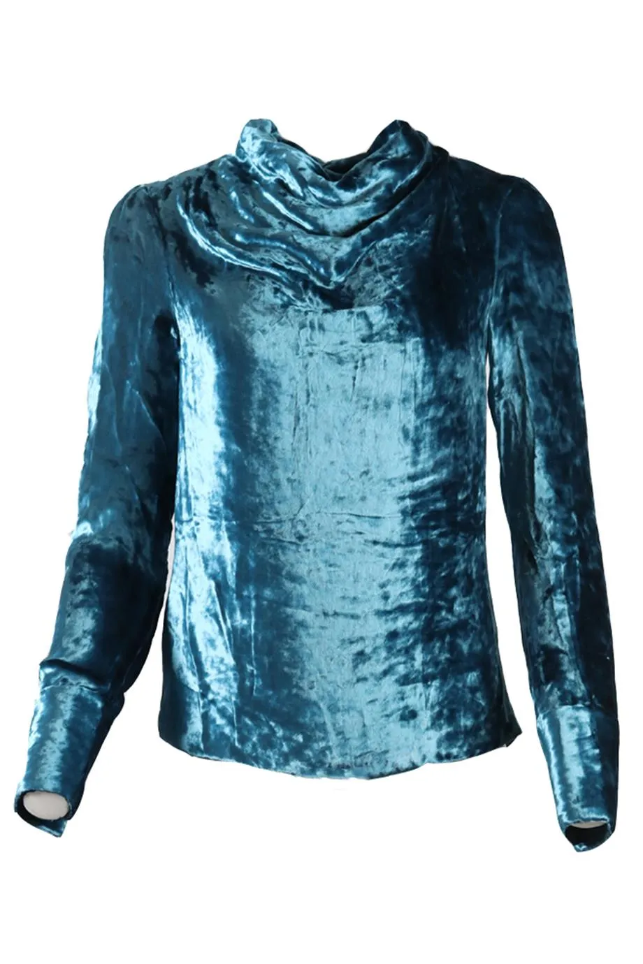 MAISON MARGIELA VELVET TURTLENECK TOP IT 38 UK 6